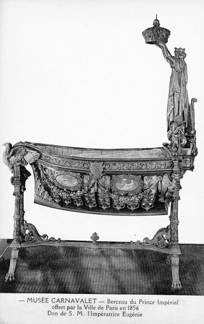 Baby Cot of the Prince Imperial, Given by the City of Paris to Empress Eugénie in 1856 by Victor Baltard